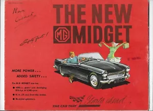 1962-1963 MG Midget (Mk. 1) sports car brochure - Picture 1 of 12
