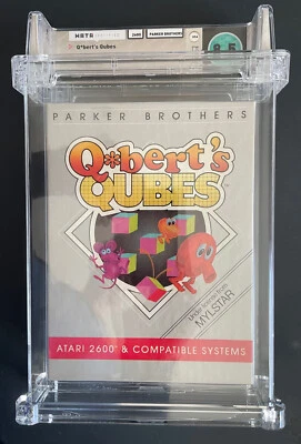 QBERT'S CUBES Atari 2600 WATA 8.5 / NTSC CIB 1984 / R9 Video Game / Q*BERTS - Image 1 of 4