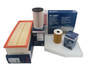 Audi TT 2.0 TDI Service Kit Oil Air Fuel Cabin Filter 2008 Onwards BOSCH OPT1 - Picture 1 of 6