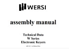 Wersi Assembly Manual Technical Data W Series Electronic Keyers Am120 Hk12, Hk13