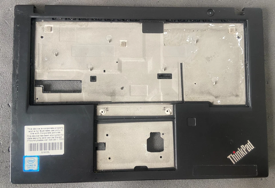 Lenovo Thinkpad X390 Handauflage + Lautsprecher + Fingerabdrucksensor, getestet, 13,3" - Bild 1 von 4