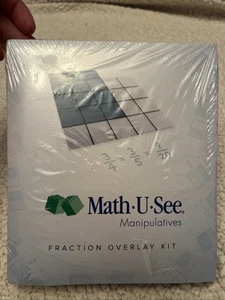 Matemáticas U See Manipulativos Kit de Superposición de Fracciones Hogar Escuela Aprender, NUEVO - Imagen 1 de 4