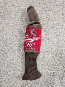 Vintage Leinenkugel’s Red Beer Indian Head Wisconsin Gold Club Driver Cover - Picture 1 of 4