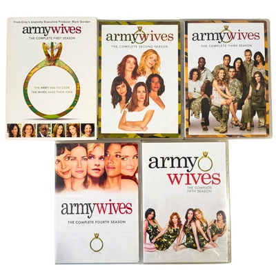 Army Wives DVD Seasons 1 2 3 4 & 5 (Region 1) Rare US Drama Series - image 1 of 4