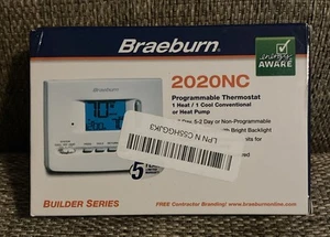 Braeburn Programmable Thermostat 2020NC Builders Series - No Batteries - Picture 1 of 1