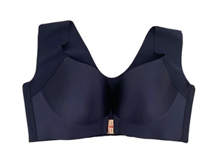 Women Front Closure Sleepwear Bra Push Up Seamless Wire Free Vest Bralette Sz 36 - Picture 1 of 6
