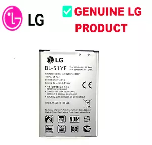 OEM LG G4 Battery 3.85V Model BL-51YF BL51YF for LG G4,H815,F500 - Picture 1 of 2