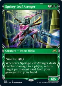 Spring-Leaf Avenger x1 1x FOIL Showcase Kamigawa: Neon Dynasty NM MTG - Picture 1 of 1