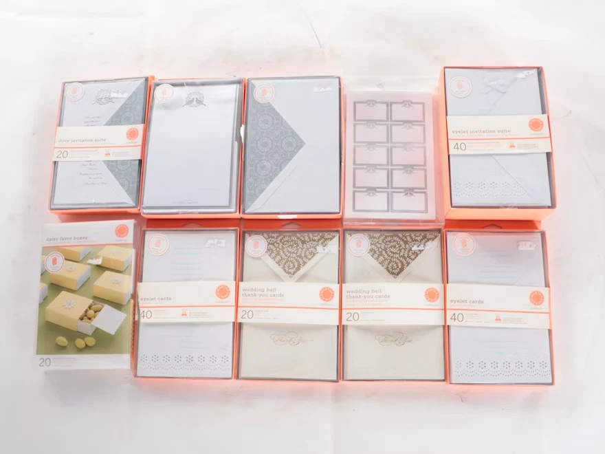 Surtido MARTHA STEWART Dove Invitación Suite y Accesorios! Foto 1 de 2