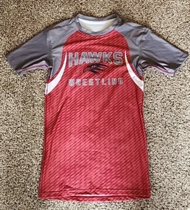 ProLook Compression Shirt Men's Size Large HAWKS Wrestling NWOT "SAMPLE" - Picture 1 of 8