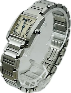 Reloj Cartier Tank Francaise W51008Q3 2300 Marfil Mujer Descuento Excelente A2641 - Imagen 1 de 12