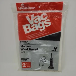HomeCare Vac Bags Type Y Hoover Wind Tunnel Disposable 2 Vacuum Cleaner Bags - Picture 1 of 3