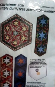 *Christmas Star Tree Skirt Runner Sewing Pattern by Dani Fisk Uncut - Picture 1 of 1