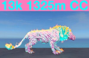 TOP STATS 13.3k 1325m Cotton Candy Pyromane Ark Survival Ascended ASA PVE CC - Picture 1 of 11