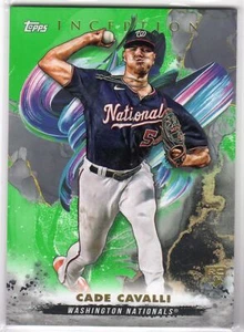 Topps Inception Green #43 Cade Cavalli 2023 novato Washington Nationals - Imagen 1 de 2