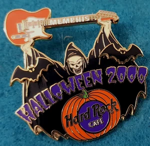 MEMPHIS HALLOWEEN 2000 SENSENMANN DEATH GITARRE VAMPIRSCHLÄGER Hard Rock Cafe PIN - Bild 1 von 1