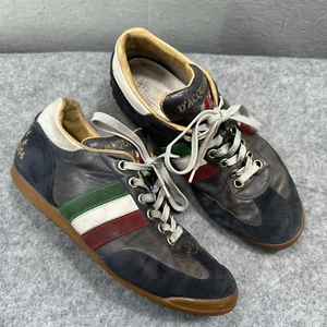 D'ACQUASPARTA Scarpe Uomo 42 Blu Italiano Pelle Scamosciata Sneakers Limited - Foto 1 di 15