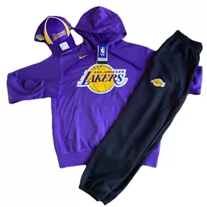 Nike NBA Los Angeles Lakers Tracksuit Set & Lakers Legacy 91 Cap Size Medium - Picture 1 of 24