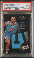2016-17 Absolute Memorabilia Rookie Materials Jumbo Prime Jamal Murray /25 PSA 9