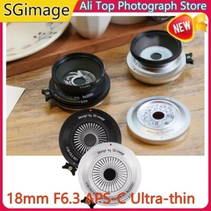 SGimage 18mm F6.3 APS-C Ultra-thin Pancake Manual Lens for Fuji  M4/3 - Picture 1 of 12