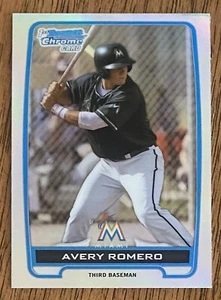 2012 Bowman Chrome Draft Pick rifrattore AVERY ROMERO #BDPP52 Marlins 1a scheda - Foto 1 di 2