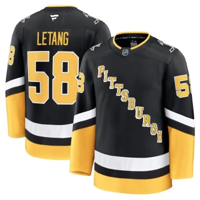 Pittsburgh Penguins Kris Letang #58 Fanatics Black Alternate Premium NHL Jersey - Image 1 of 4