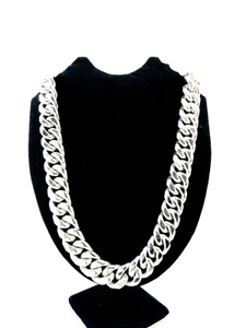 Enorme collana a catenina in argento sterling 925 messicano Taxco. 25", 64 cm, 805 grammi - Foto 1 di 19