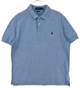 RALPH LAUREN Men Slim Fit Light Blue Polo Shirt T-Shirt Size XL - Imagen 1 de 8