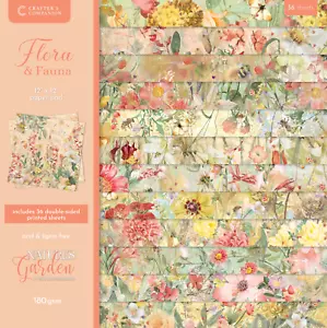 Nature's Garden - Flora & Fauna 12" x 12" Paper Pad by Crafters Companion - Picture 1 of 13