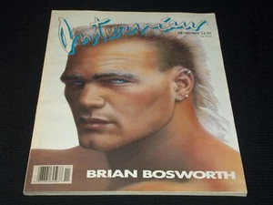 1987 NOVEMBER INTERVIEW MAGAZINE - BRIAN BOSWORTH FRONT COVER - E 3889 - Picture 1 of 2