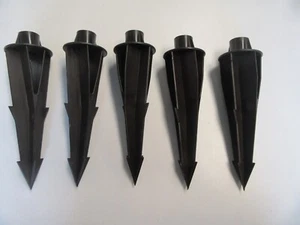 Threaded Landscape Light Spikes 1/2" Thread Heavy Duty Lot of (6) 9" NEW - Picture 1 of 3