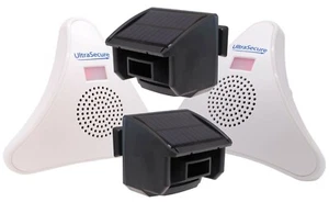 2 x Solar PIR with 2 x Wireless Receiver Driveway Alarm Kit (DA600-T) - Picture 1 of 12