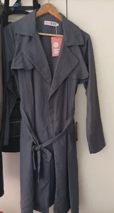 Trench Coat Size 10 GreyBlue with Belt. Last One In This Size - Picture 1 of 2