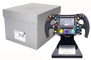 Minichamps Mercedes-AMG W05 2014 Lewis Hamilton Steering Wheel Replica 1/2 Scale - Picture 1 of 8