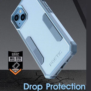 For iPhone 13 MINI Case Dual Layer Slim Shockproof Protective Cover Sky Blue - Picture 1 of 7