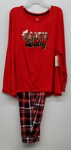 NWT SECRET TREASURES CHRISTMAS SANTA BABY LONGSLEEVED 2PC PAJAMA SET SIZE SMALL - Picture 1 of 4
