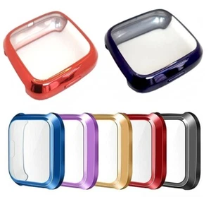 Per Fitbit Versa 1 Gen Watch 3D Full Cover Protezione Schermo TPU Custodia Bumper - Foto 1 di 17