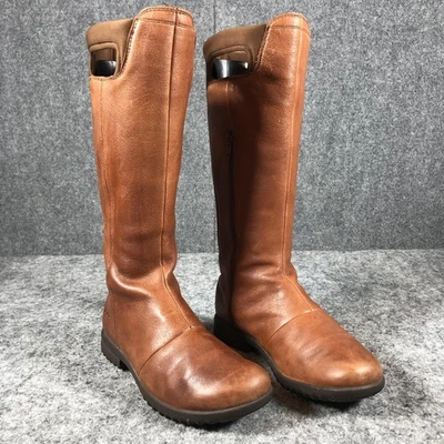 Bogs Alexandria Tall Boots Womens Size 8 Brown Waterproof Leather Pull On - Image 1 of 4