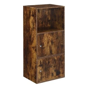 Pemberly Row Two-Door Cabinet with Shelf in Walnut Wood Finish - Picture 1 of 8