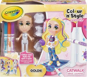 Crayola Color n Estilo Amigos Goldie Pasarela Juego Color y Estilo Tu Muñeca - Imagen 1 de 4