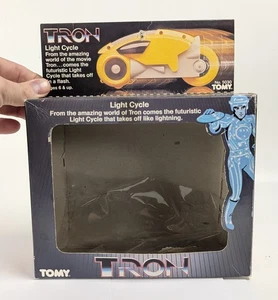 Rare Vintage TOMY 1981 Disney Tron Light Cycle Original Box Empty - Picture 1 of 7