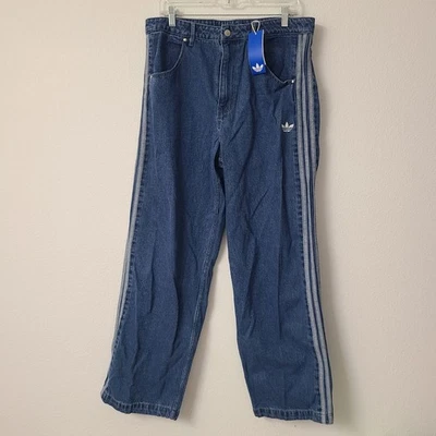 Calça jeans Adidas Originals Adicolor denim Firebird JC6234 tamanho 36 azul - Imagem 1 de 4