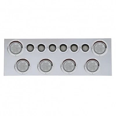 Panel de luz trasera United Pacific 35070 acero inoxidable, centro trasero, con 6 X Foto 1 de 4