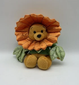Disney WDW Theme Park Edition Sunflower Winnie The Pooh Plush Bean Bag NEW - Picture 1 of 14