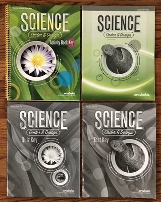 Abeka Science Order and Design 2nd Edition Answer Key Quiz Test Key Activity Key Foto 1 de 4