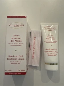 CLARINS Hand Nail Treatment Cream, 3.5 oz, Softens Hands Stregthens Nail NIB - Picture 1 of 2