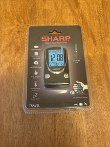 NEW Sharp Digital Travel Alarm Clock SPC446A Backlight Battery Operated - Picture 1 of 2