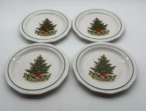 Set 4 piatti insalata vintage Pfaltzgraff albero di Natale Heritage 8,5" - Foto 1 di 3
