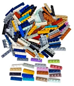 Lego Plates 3710 Replacement Pieces 1 X 4 Lot Of 141 Multicolor Genuine - Picture 1 of 4