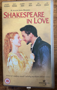 Shakespeare in Love VHS 1998 Movie w/ Ben Affleck + Gwyneth Paltrow